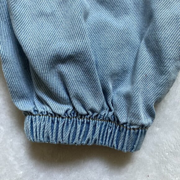 FREE w/ Purchase Denim Jogger Pants Size 110 (4T/5T) | Light Blue Elastic GUC - Picture 14 of 16
